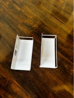2x Magnetic White Shelves