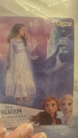 Girls medium 8-10 queen Elsa costume