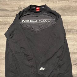 Vintage Nike Air Max Sweatshirt Mens XL Black Spellout Pullover Y2K