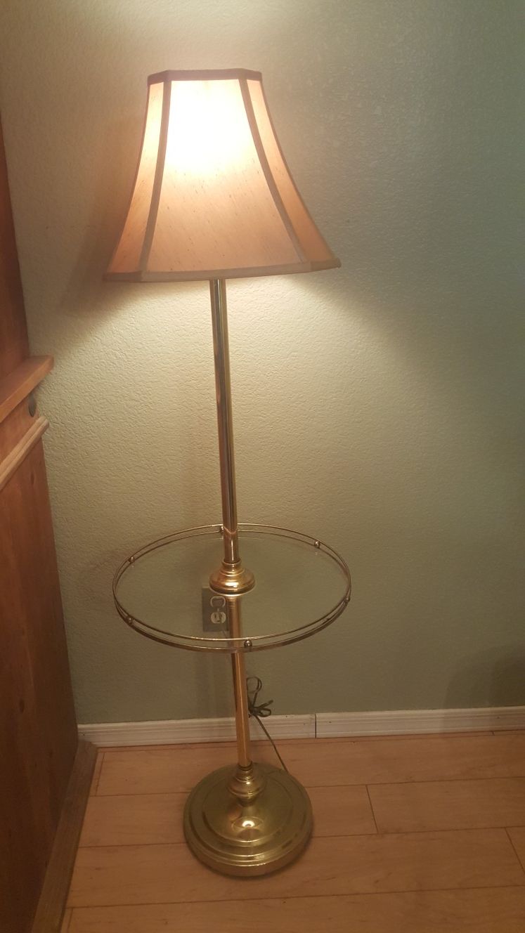 End Table with lamp