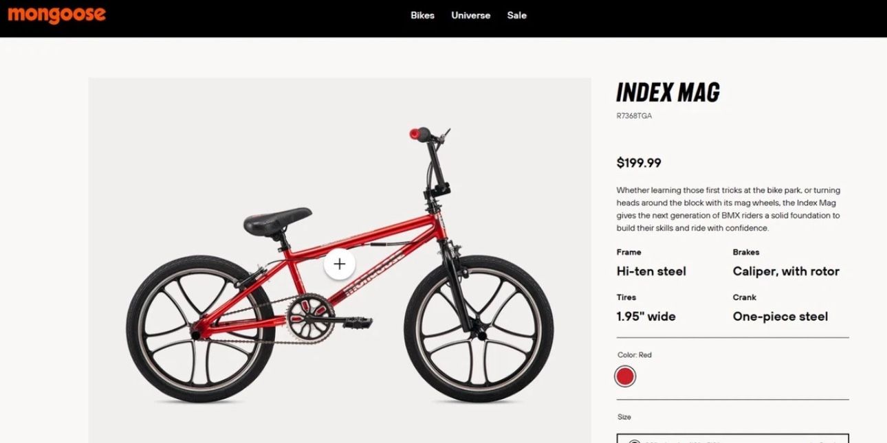 Mongoose 20” Index Mag- Red