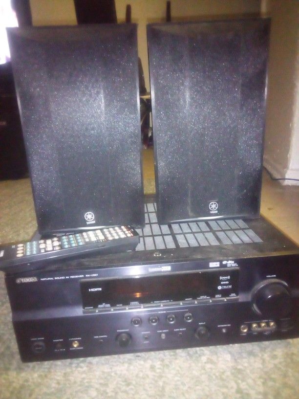 Yamaha Receiver Speakers And Remote 