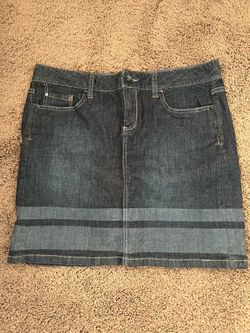 Converse denim skirt