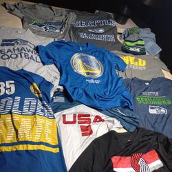 Football Basketball Team Tshrts. Seahawks Warriors Trailblazers Soccer
