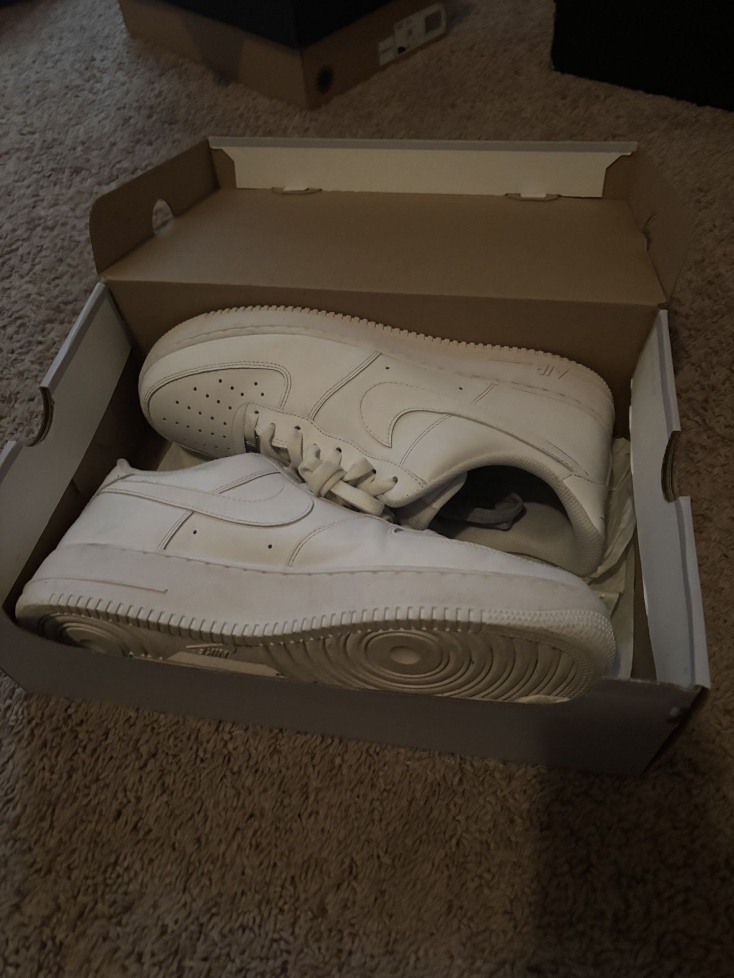 White Nike Forces