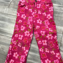 Vintage Pink Floral Flare Pants 🌺 size 4T