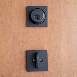 Schlage Matte Black Deadbolt