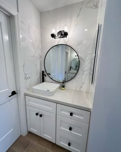 Shaker White /  Bathroom Vanity at an affordable