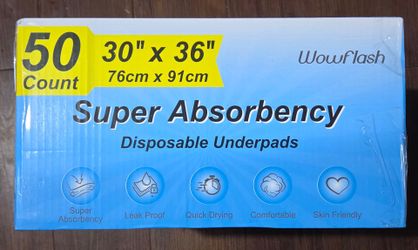 Wowflash underpads with 5-layer protection. Quick-drying, leakproof pads. Protect surfaces with Wowflash underpads.