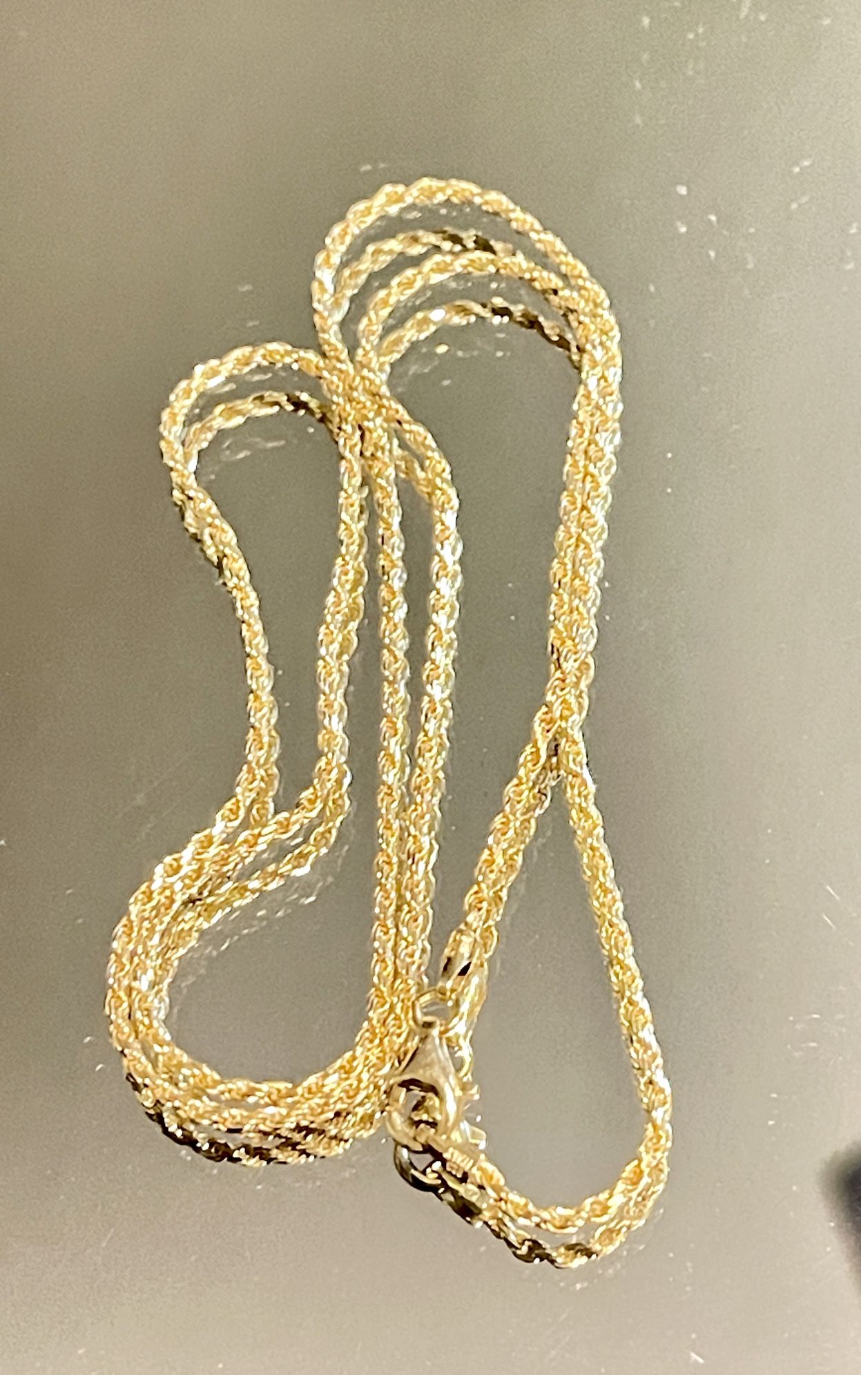 SPARKLING 925 Italian Gold 18” Chain 2.5