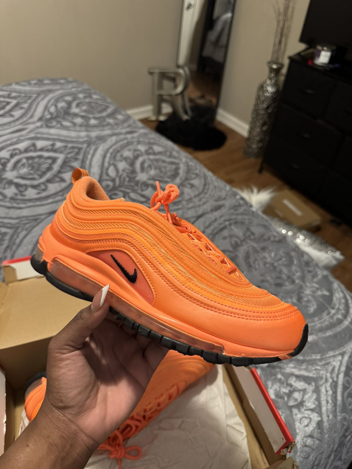 Atomic Orange Airmax 97 10Women 8.5 Men