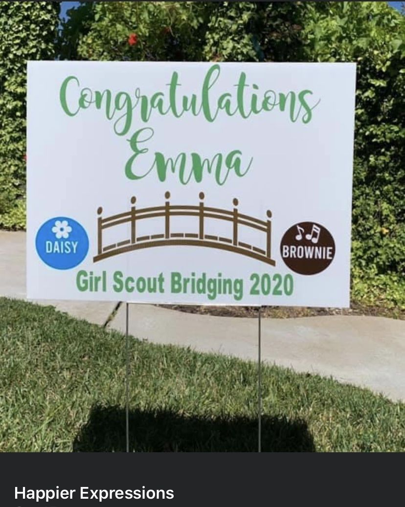 Girl Scout Bridging Signs