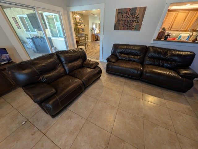 Reclining Leather Couches