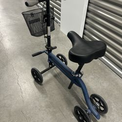 Knee Walker/ Scooter W/handbrakes And Foot Peg