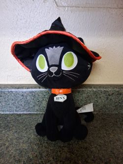 Halloween plushie cat