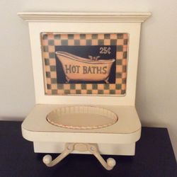 Farmhouse Soap Dish With Towel Hook New