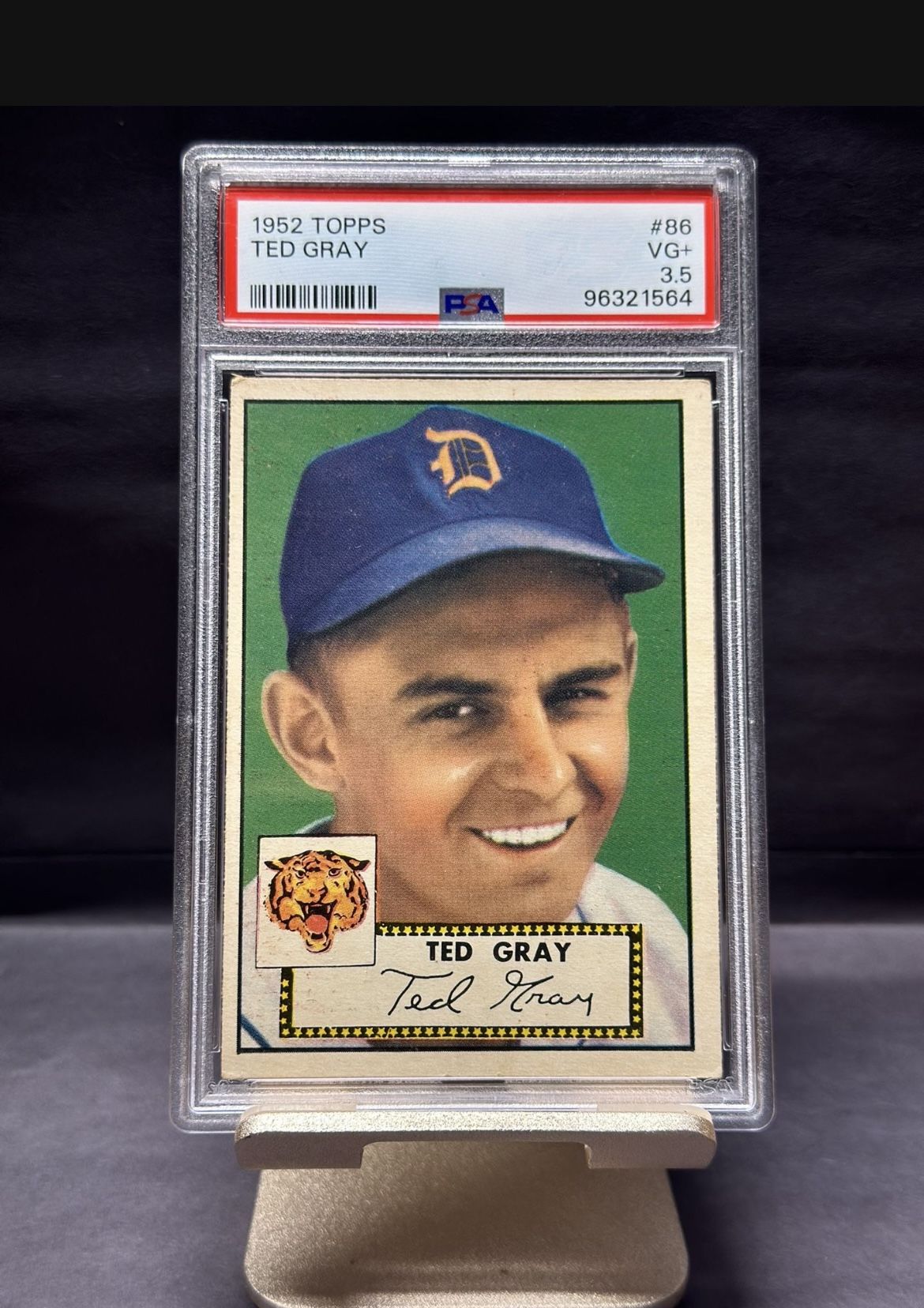 π₯βΎοΈπ PSA Graded 1952 Topps - Ted Gray #86 Detroit TIGERS πβΎοΈπ₯