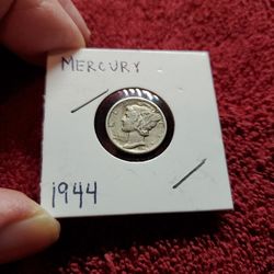 1944 MERCURY  DIME FINE