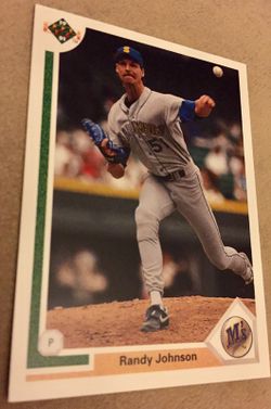 1991 Upper Deck Randy Johnson Card Seattle Mariners