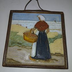 Antique  DELFT  Tile Art