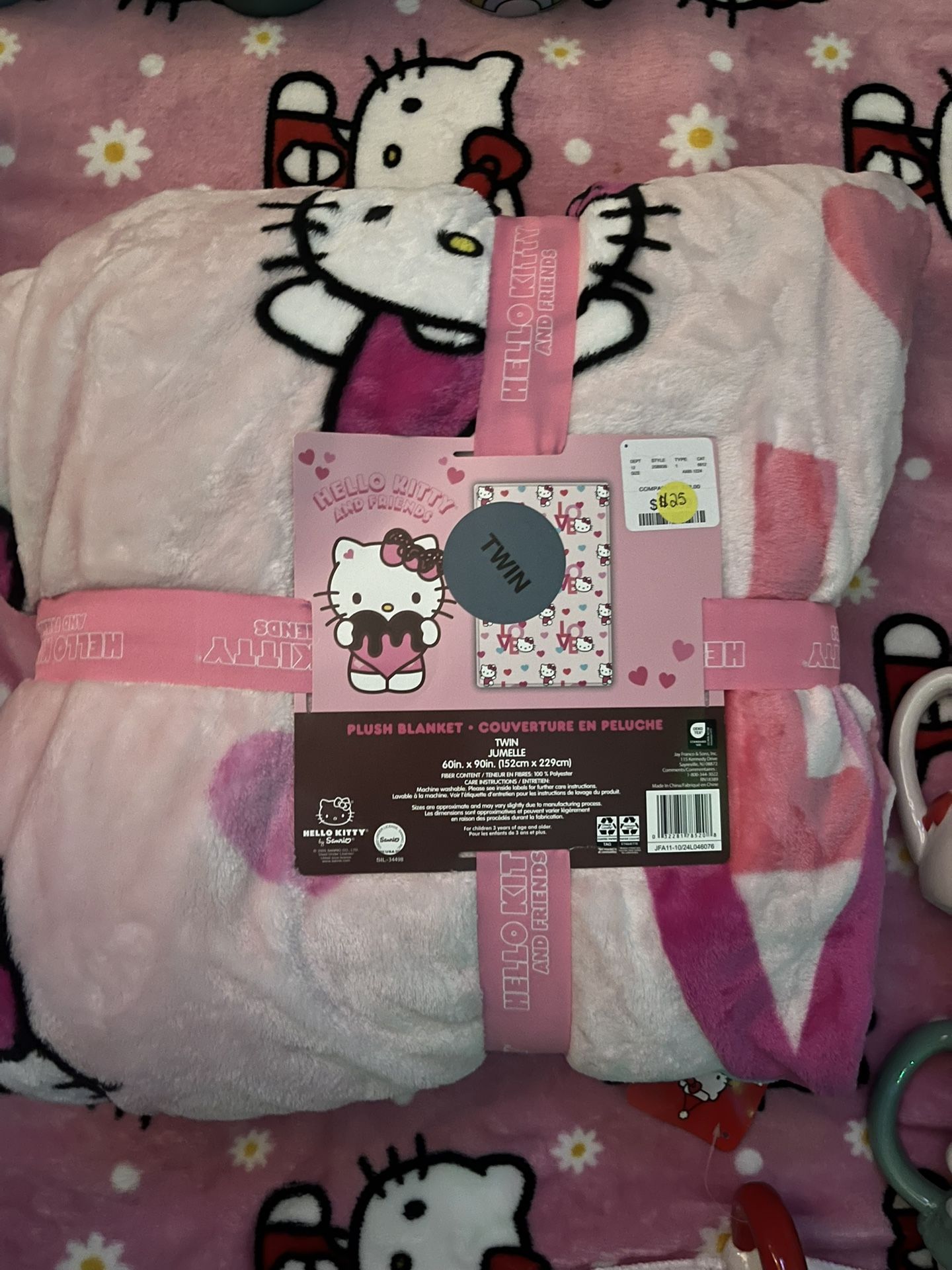 Hello Kitty Valentines Day Blanket