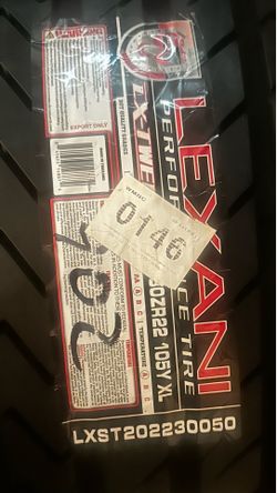 2 pair of tires lexani 305/30zr22 105y xl