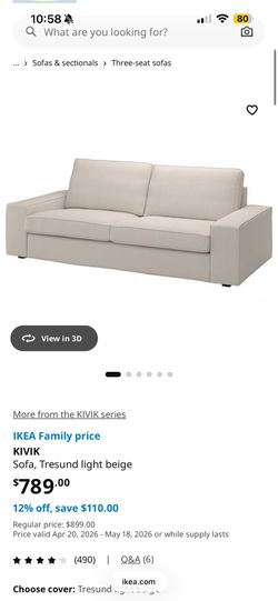 IKEA kivik sofa