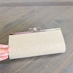 Evening Clutch - Shimmer Glittery, Gold/Silver