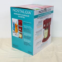 Nostalgia Retro Frozen Margarita Maker Slush Machine 40 Oz Red New