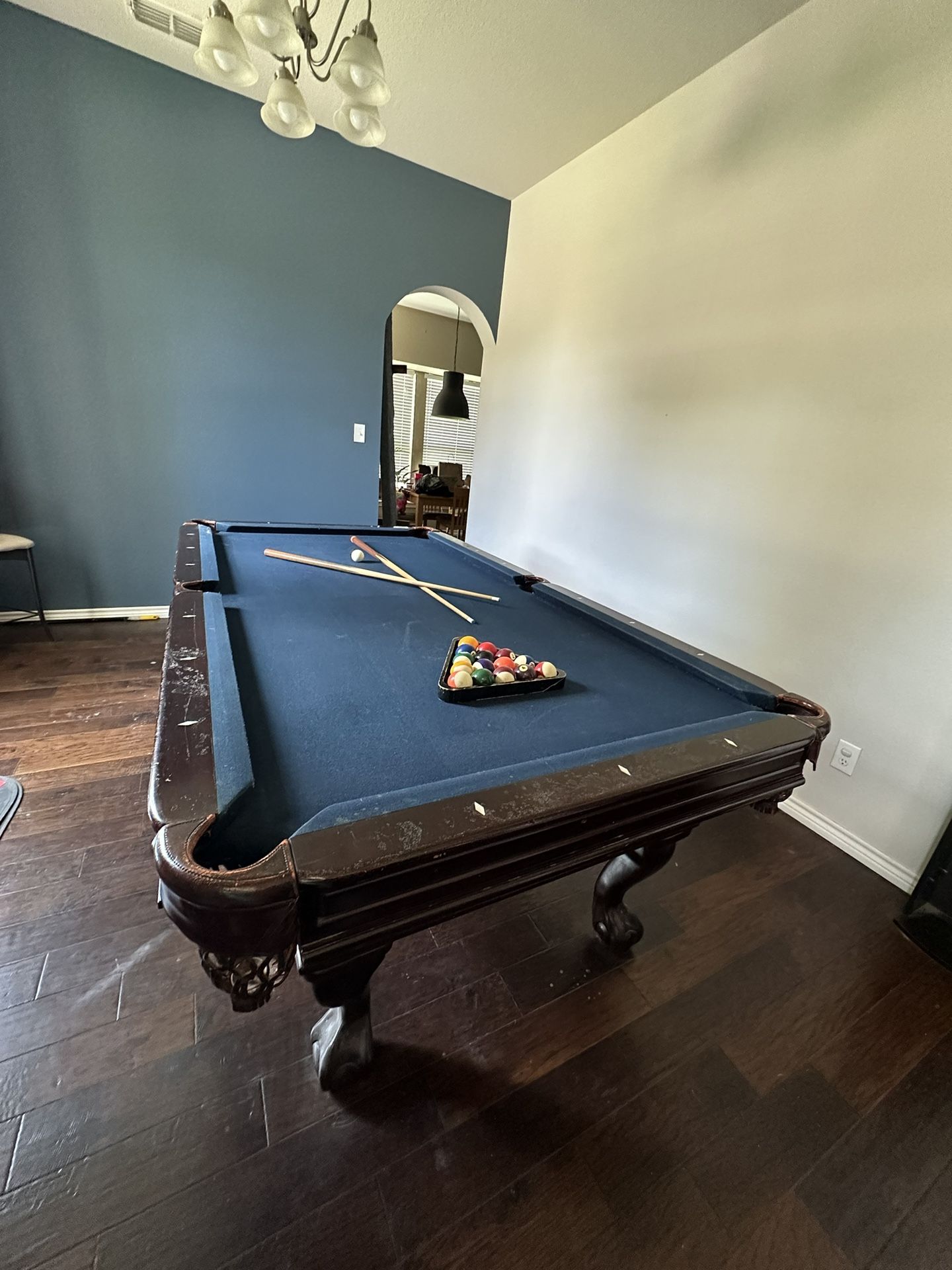 Beach Gus Adams Blue 8ft Pool Table