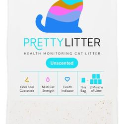 PrettyLitter Health Monitoring Cat Litter, 8-lb bag