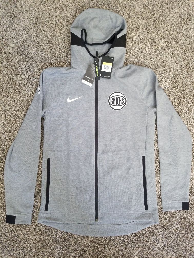 Nike New York Knicks DriFit Full Zip Gray Tech Fleece Hoodie Small S