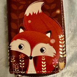Cute Fox Small Wallet Faux Leather