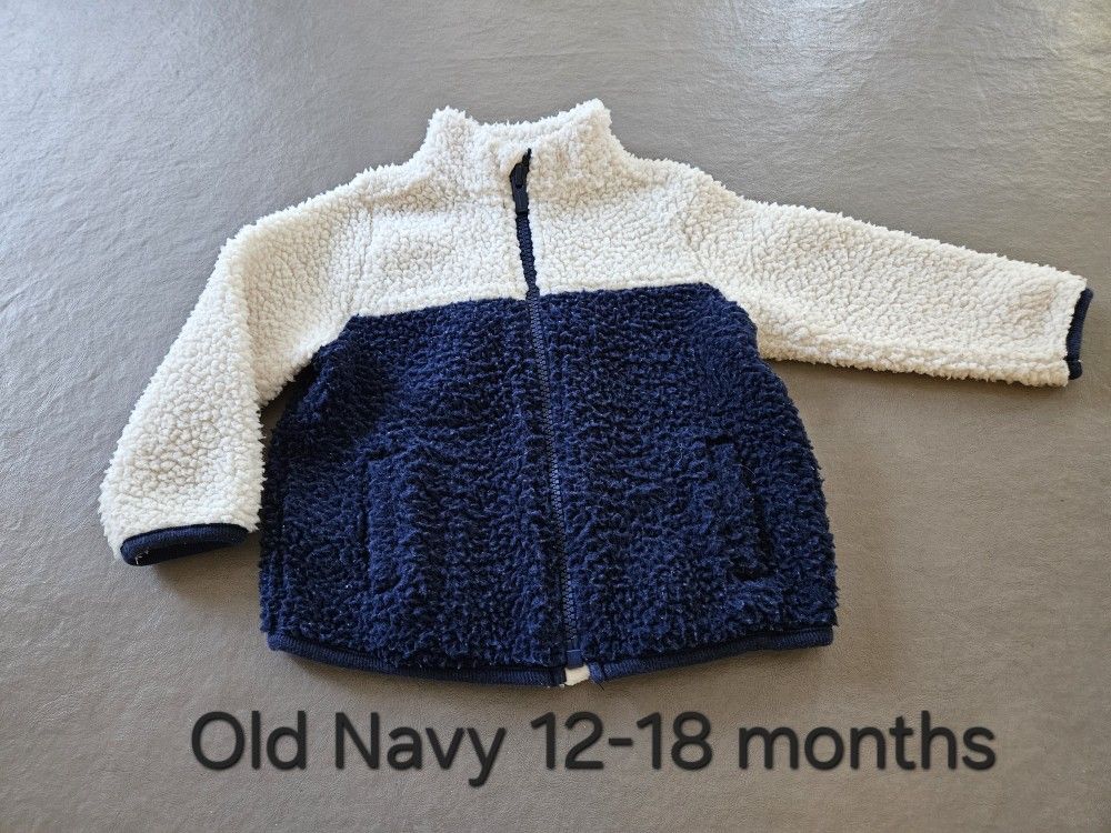 Old Navy Toddler Boy Sherpa Jacket (12-18 months)
