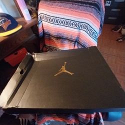 Size 12 Jordan True Flight Black Metallica Gold 