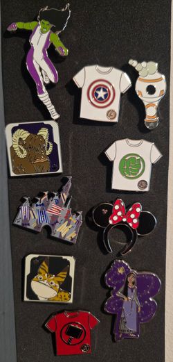 Disney pins Diamond authentic 10 total pins