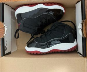 Toddler Air Jordan 11 Bred Sneakers Size 5
