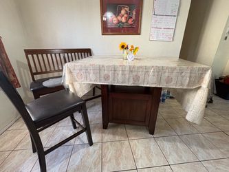 Wood table dining
