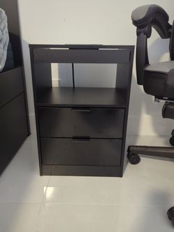 Black night stand