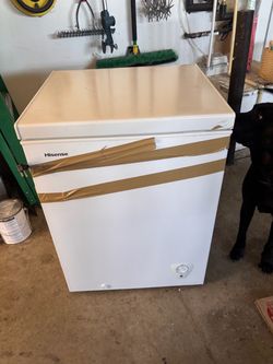 Hisense 5 cu ft Garage Ready Chest Freezer- White