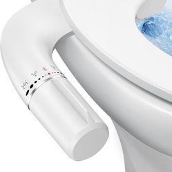 Ultra-Slim Bidet Attachment, Non-Electric Bidet Attachment For Toilet Seat, Adjustable Fresh Cold Water Pressure