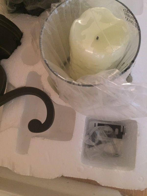 Beautiful set of battery powered wall Sconces