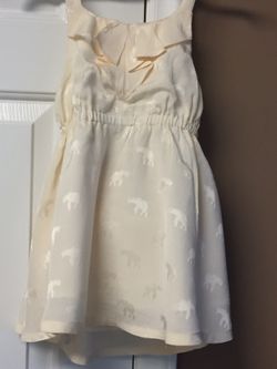 NWT Janie and Jack Dress cream Elephant with Bloomers 18-24mo 100% polyester pet smoke free home pickup only 27610 Old Wakemed or Cabelas in Garner