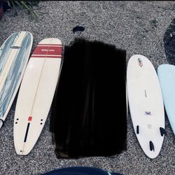 Surfboard Sale, 4 Funboard Mid Length Surfboards For Sale