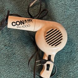 vintage conair pro 1000 hair dryer WORKS!