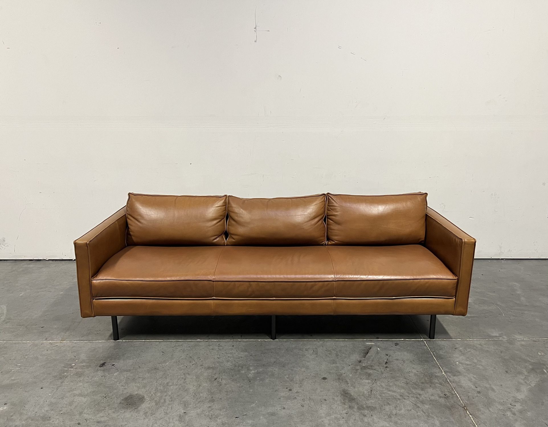 West Elm, Axel Leather Sofa