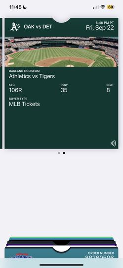 Oakland Athletics Tickets 9/22 