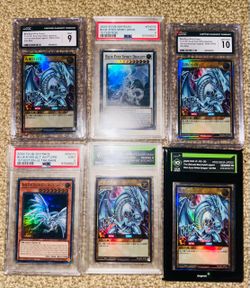 Yu-Gi-Oh! Blue-Eyes Graded Slab Lot