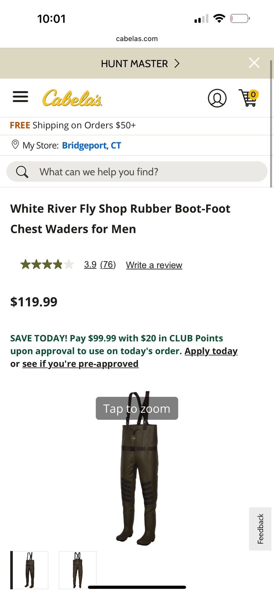 Fishing waders - Size 9 (used Once In Perfect Shape)