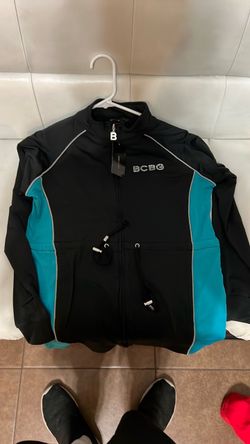 BCBG Black and Teal Track Jacket